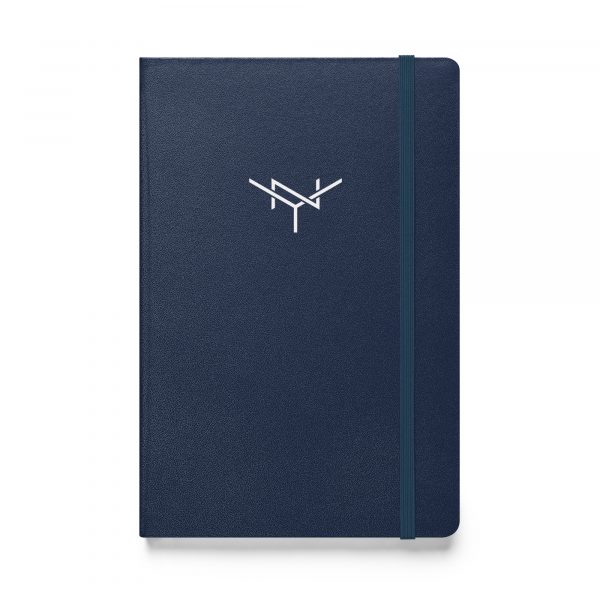 Nina Yau - NY Logo Navy Blue Hardcover Notebook