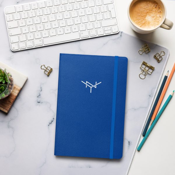 Nina Yau - NY Logo Blue Hardcover Notebook
