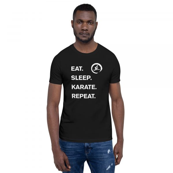 Nina Yau - Eat. Sleep. Karate. Repeat. Black T-Shirt